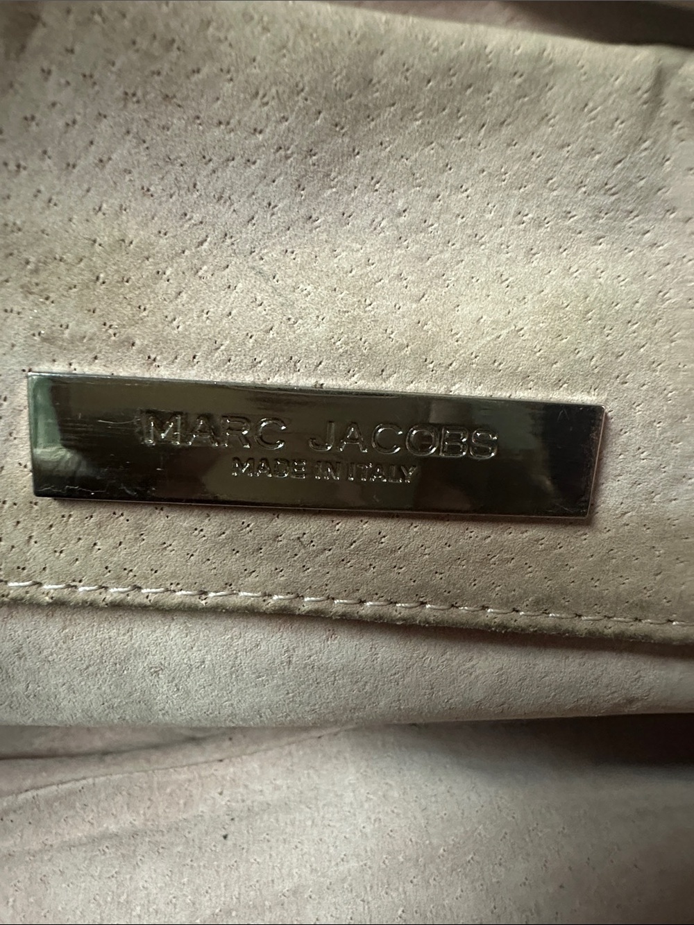 Marc Jacobs Blue Leather Satchel with Gold Hardware - Picture 7 of 9